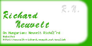 richard neuvelt business card